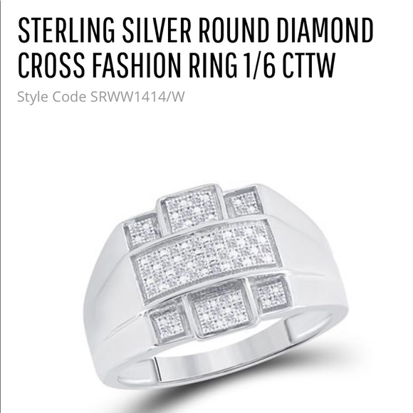 Mens real genuine diamond cross ring best gift ever huge sale NOT CZ not fake - Picture 10 of 10